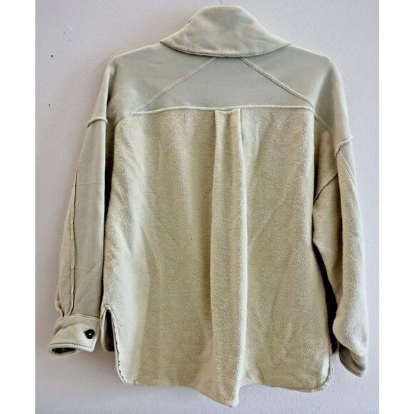 Free People OB1226826 Women's Sz XS Beige Jordan Soft Shell Coat Jacket $128 - Picture 4 of 9